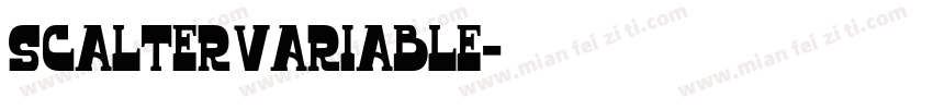 Scalter Variable字体转换